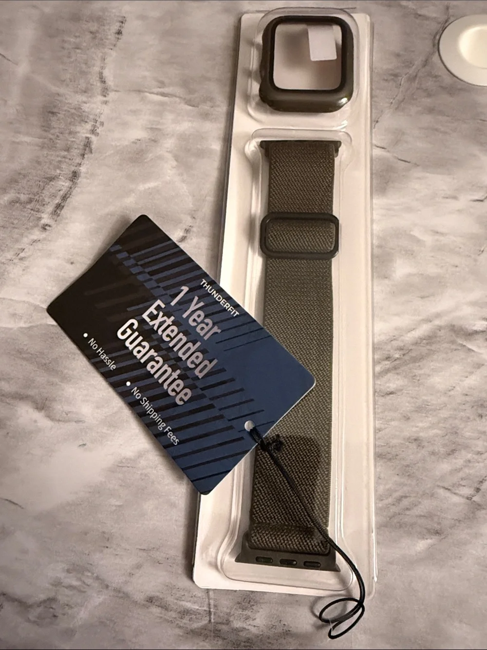 Nylon Loop Watch Band with Protective Case - Gray, Black, Blue, Green